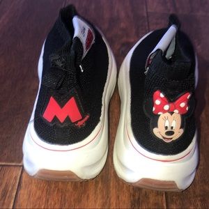 Zara Kids Girls Black Minnie Mouse Shoes